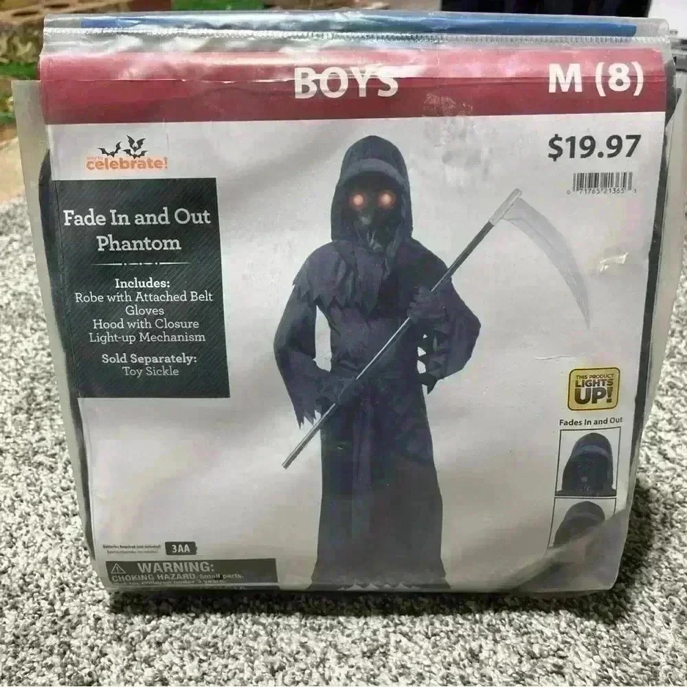 Unknown Phantom Fade In/Out Youth Halloween Costume Lights Up-Medium (8)